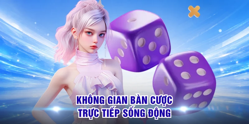 Không gian bàn cược trực tiếp sống động 